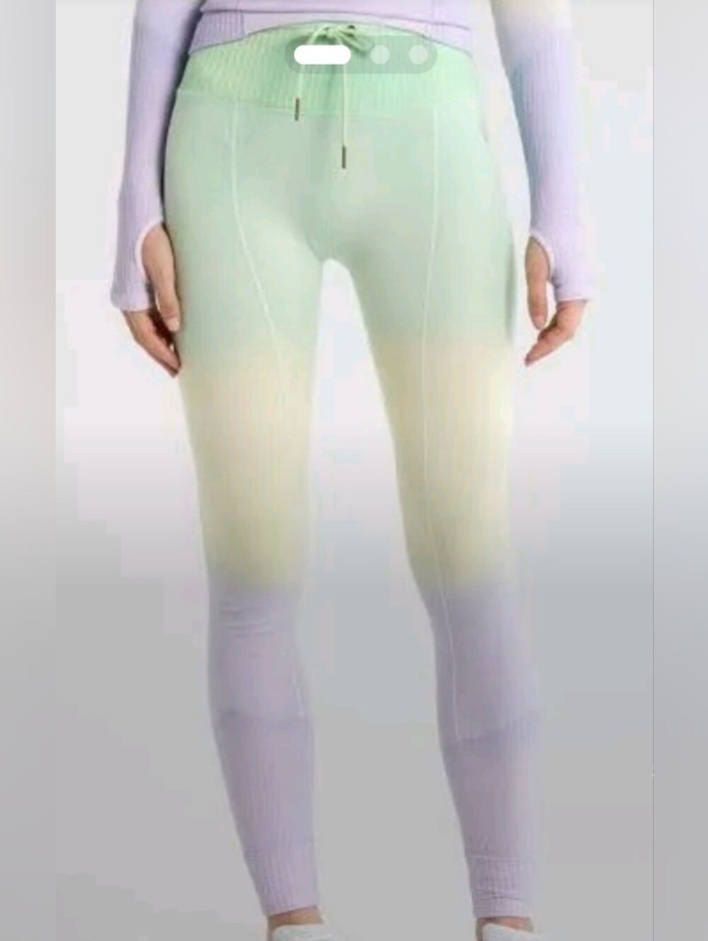 Free People Movement Take Flight Ombre Base Leggings | Faded Neon Combo M/L NWT
